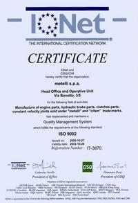 Metelli certificate