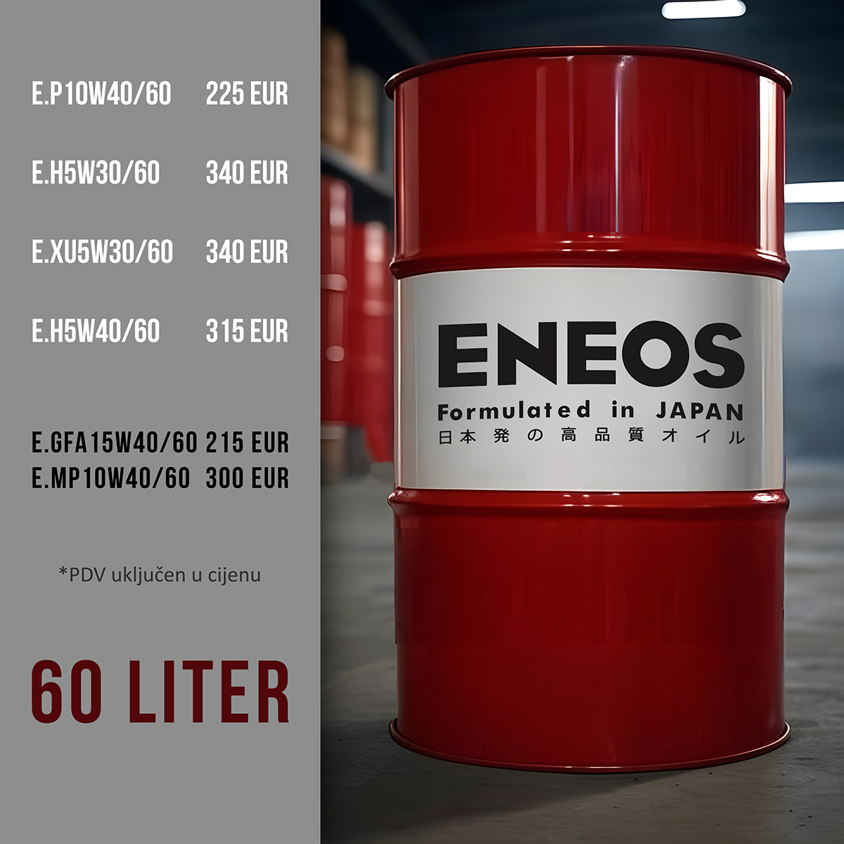 AKCIJA ENEOS 60L