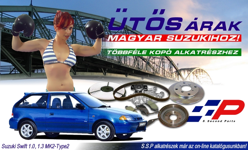 Magyar Suzuki autóalkatrészek megvásárolhatók a Szakál Metalnál