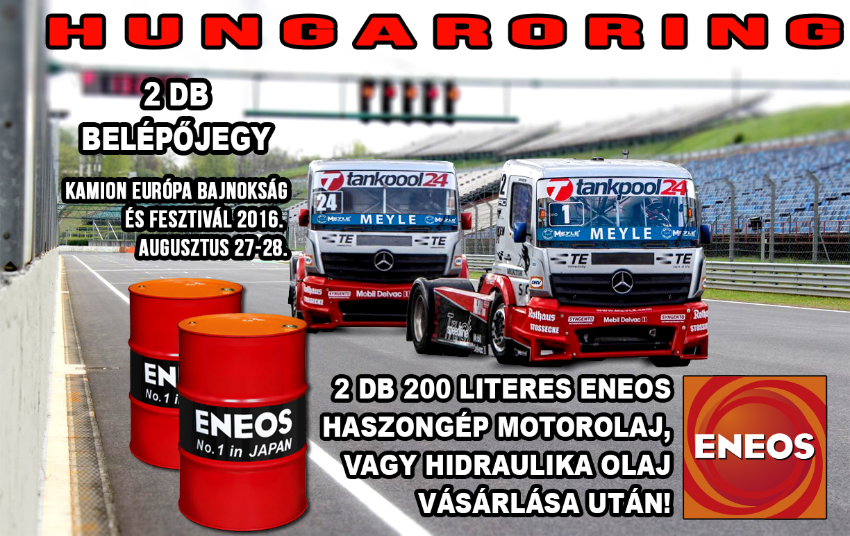 Kamion Európa Bajnokság a Hungaroringen az ENEOS olajjal