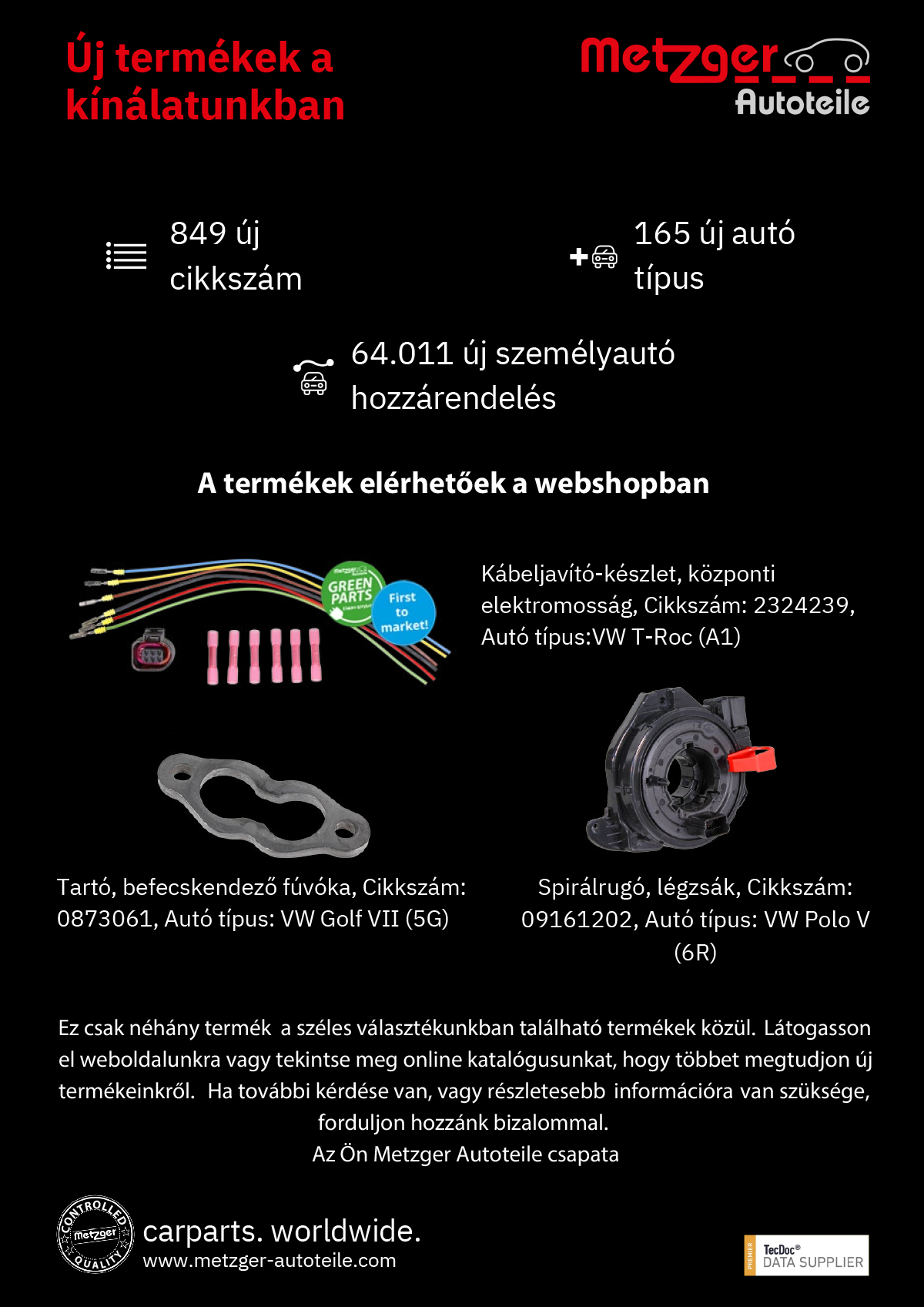 Új Metzger termékek kínálatunkban