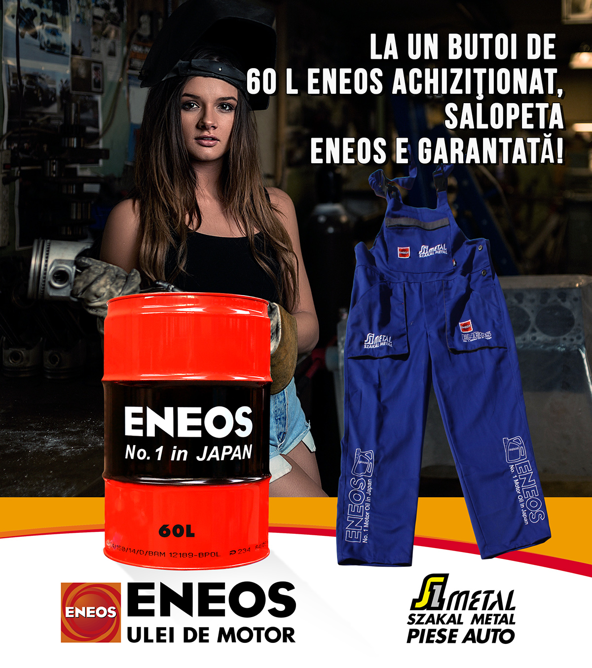 Promoţie ENEOS cu salopeta gratis