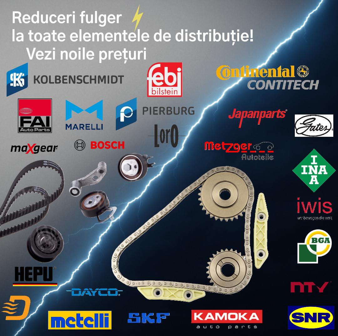 Reduceri la toată gama de elemente de distribuție pe curea și lanț