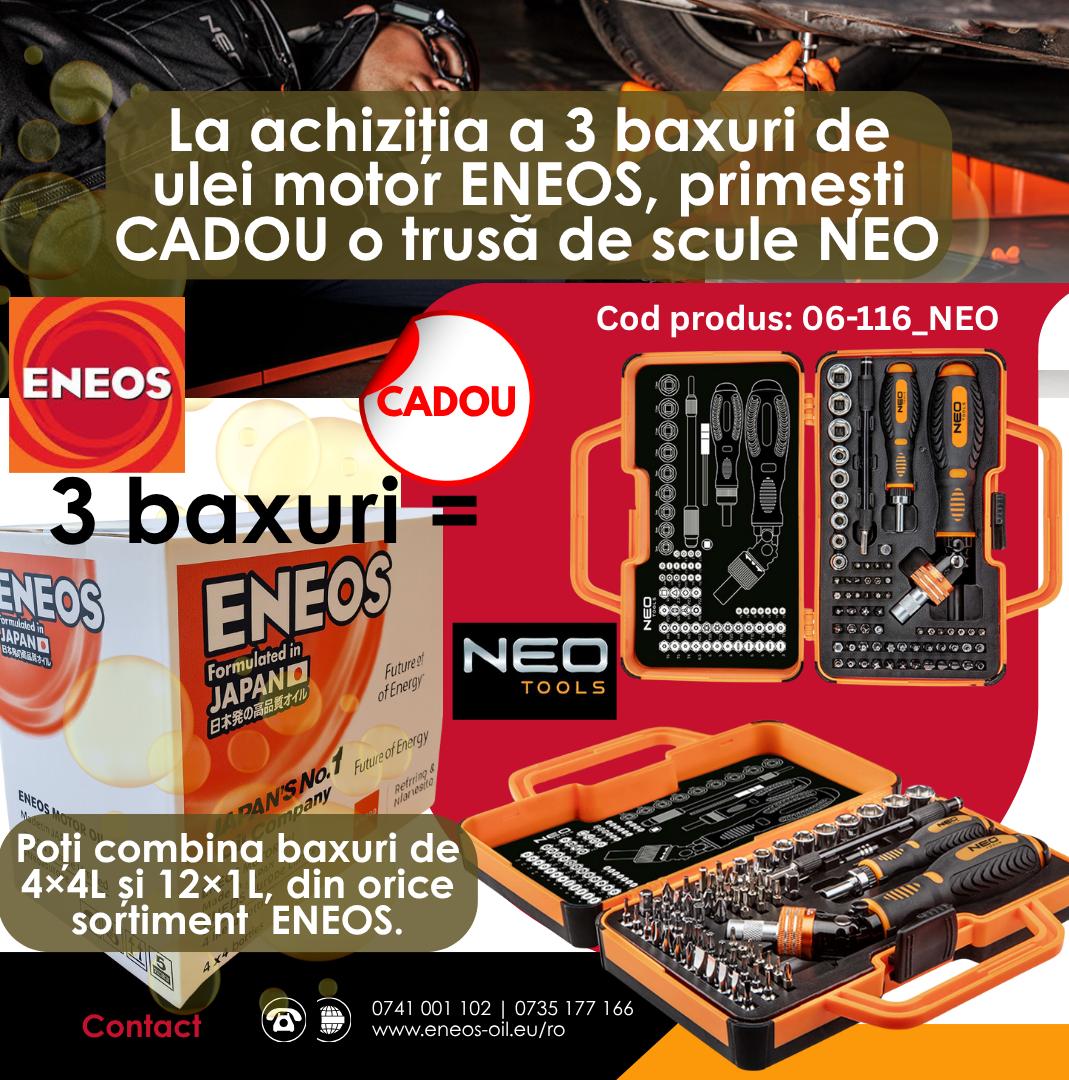 Cumpără ENEOS și primești CADOU o trusă de scule NEO!