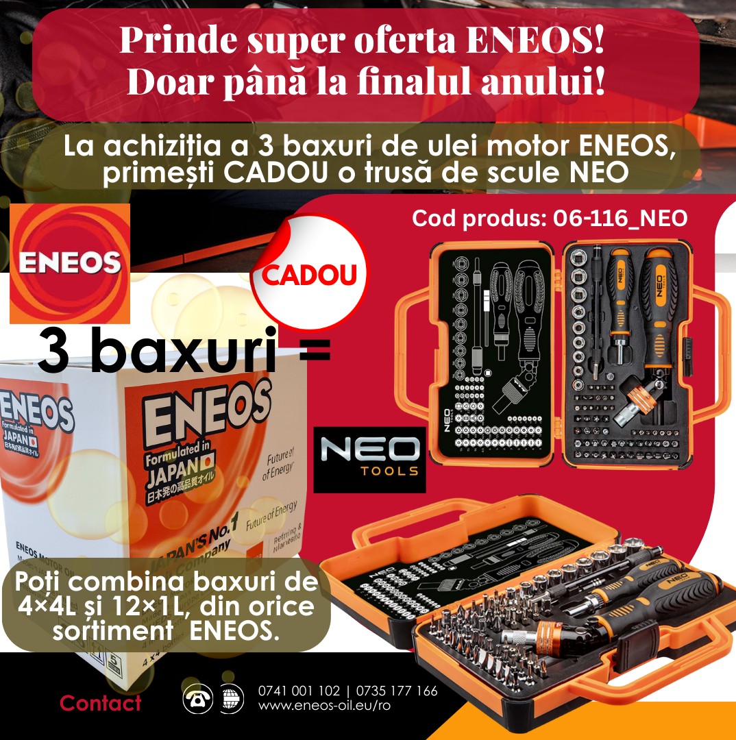 Ofertă ENEOS valabilă până la finalul anului!
