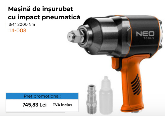 NEOTOOLS Chei pneumatice 14-008
