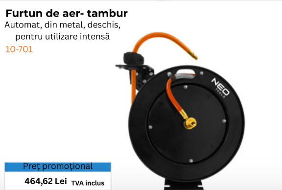 NEOTOOLS Furtun de aer- tambur 