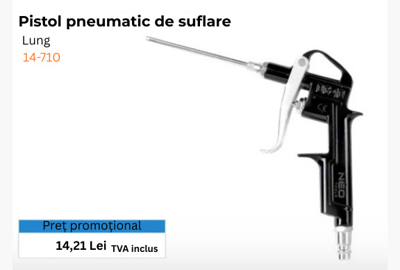 NEOTOOLS  Pistol pneumatic de suflare