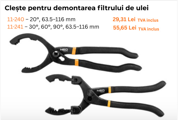 NEOTOOLS Cheie "cleşte" filtru ulei