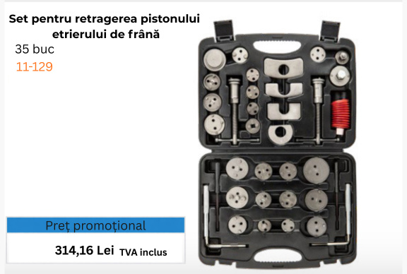 NEOTOOLS Set presa cilindru frana 11-129