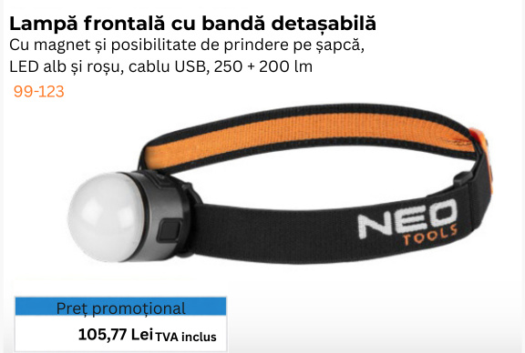 Lanterna frontala led 99-123