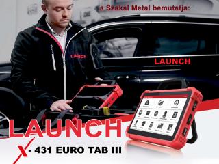 LAUNCH X-431 Euro Tab III diagnosztika